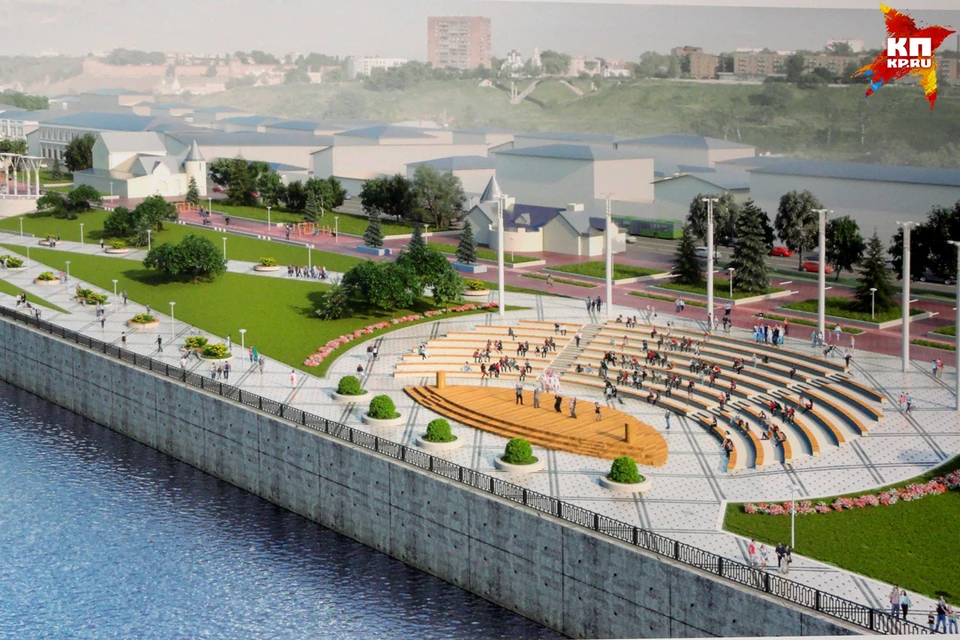 Утвержденный проект Нижневолжской набережной в Нижнем Новгороде начнут реализовывать уже в апреле.