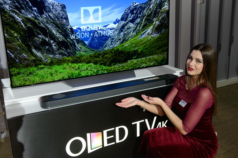 Саундбар LG-SJ9 поддерживает технологию Dolby Atmos®.