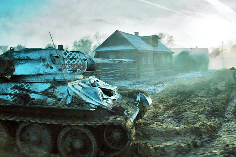 Кадр из фильма «Т-34»