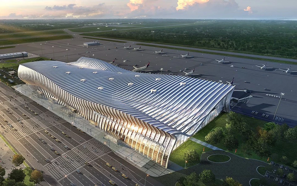 Так будет выглядеть аэровокзал в будущем. Фото: пресс-служба аэропорта "Симферополь".