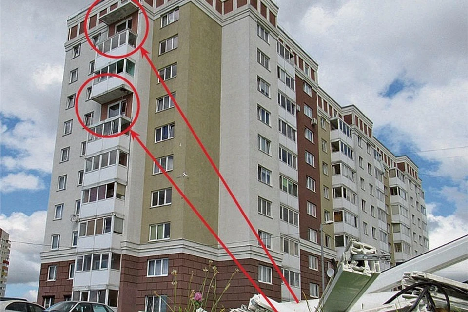 Жители 10-этажки на улице Гайдара натерпелись страху – ураганом у них снесло балконы.