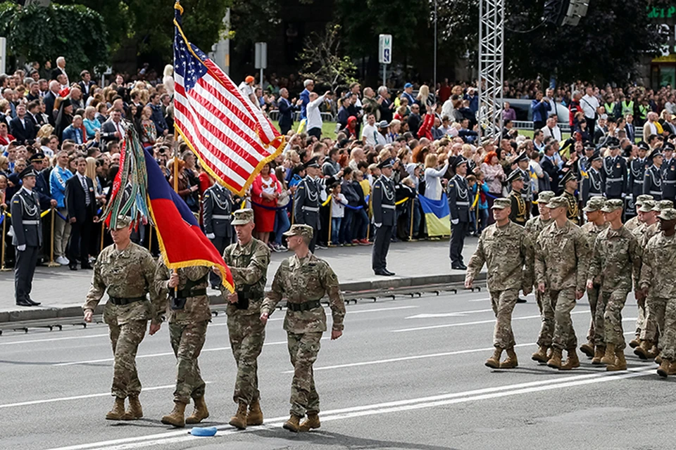 В параде впервые за всю историю независимости Украины приняли участие войска стран НАТО