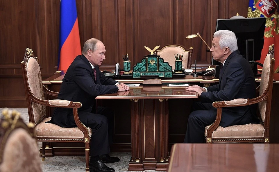 Владимир Путин встретился с Владимиром Васильевым и сообщил ему о назначении. Фото: kremlin.ru