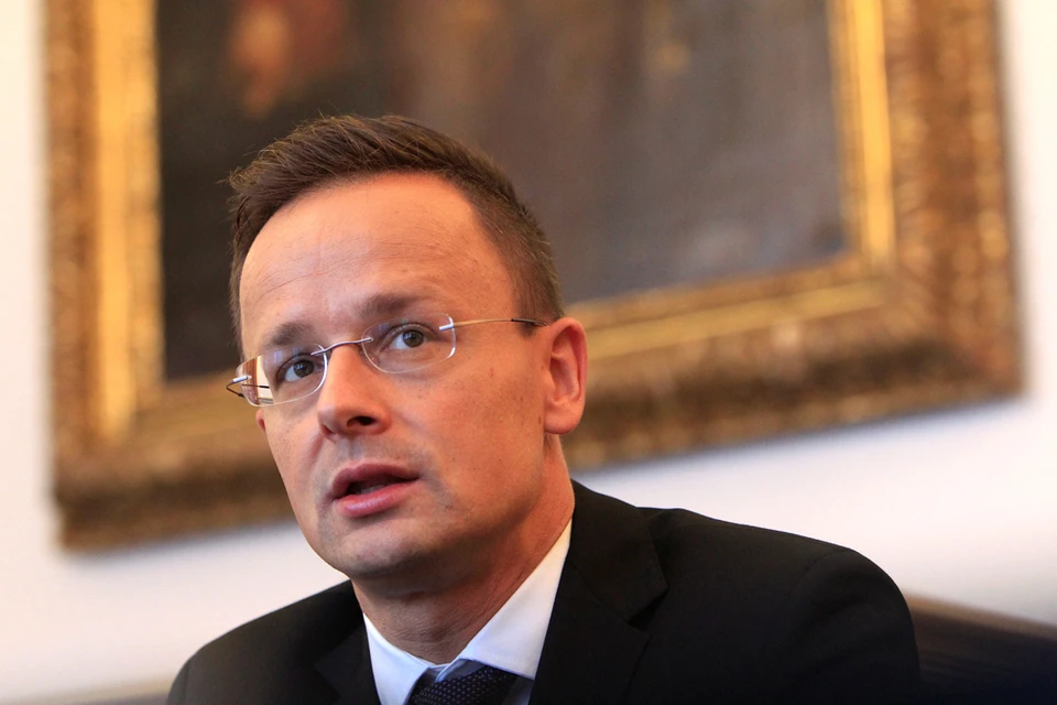 Министр иностранных дел и внешней торговли Венгрии Петер Сийярто.