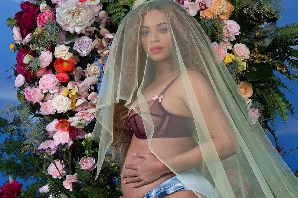 Фотография беременной певицы Бейонсе набрала более 11 миллионов лайков. Фото: Бейонсе/Instagram