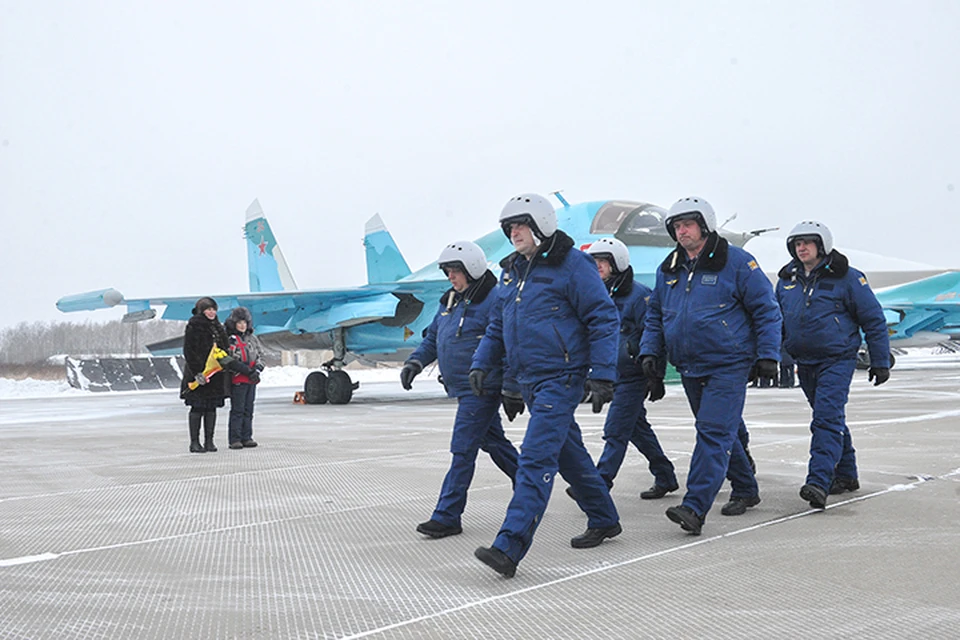Летчики вернулись из Сирии в Комсомольск-на-Амуре