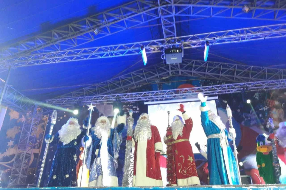Каждый район Саратова делегировал своего Деда Мороза.