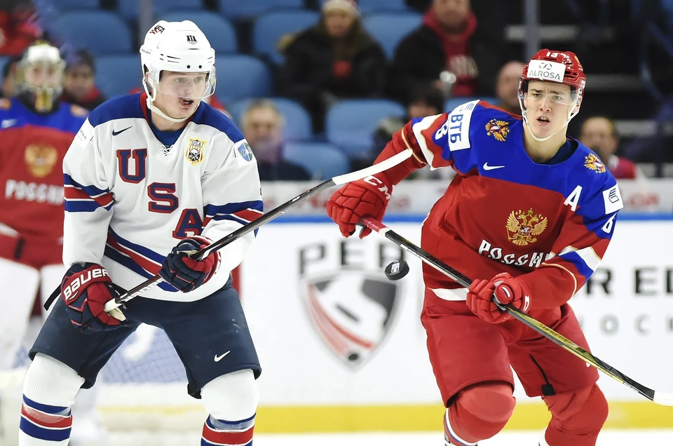 Россия проиграла США 2:4 и осталась без медалей молодежного чемпионата мира по хоккею. Фото: PA Images\TASS