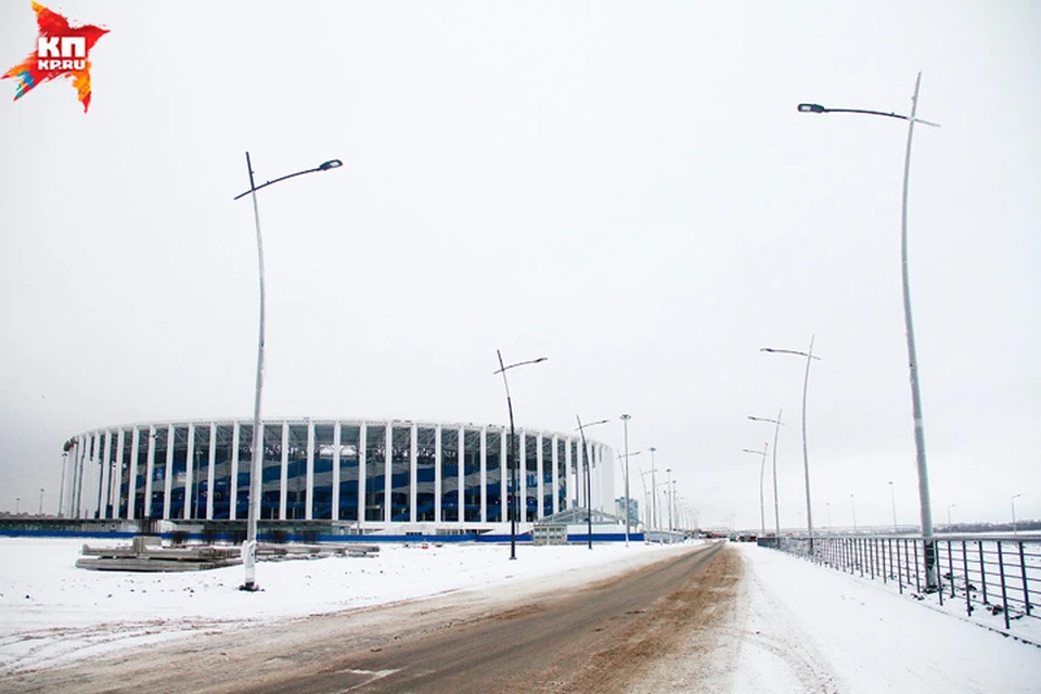 Территорию вокруг стадиона в Нижнем Новгороде к ЧМ-2018 активно благоустраивают.