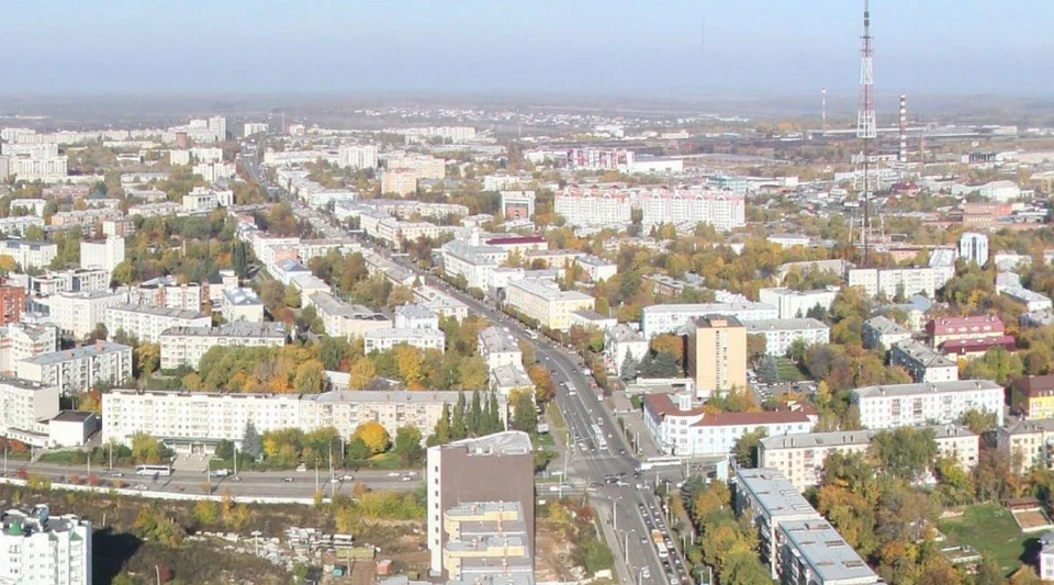 Улица Горького. Вид сверху.