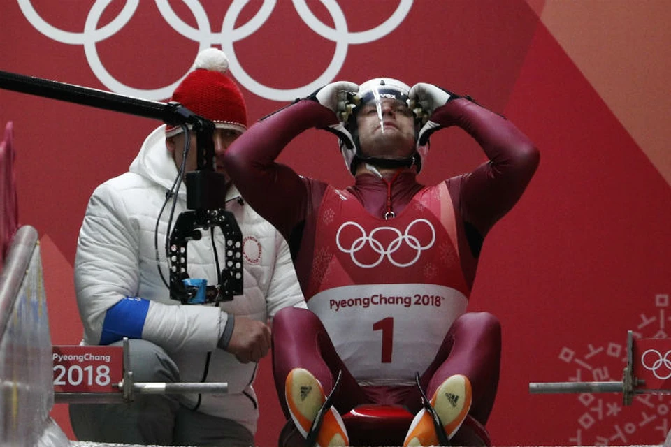 Братский саночник Семен Павличенко, ставший на Олимпиаде 2018 14-м: «Я неправильно настроил сани на трассу». Фото: REUTERS.