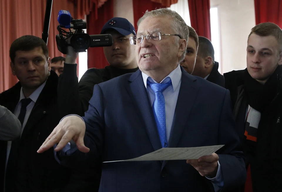 В этот раз Владимир Жириновский отступил от традиции подводить итоги выборов в штабе ЛДПР