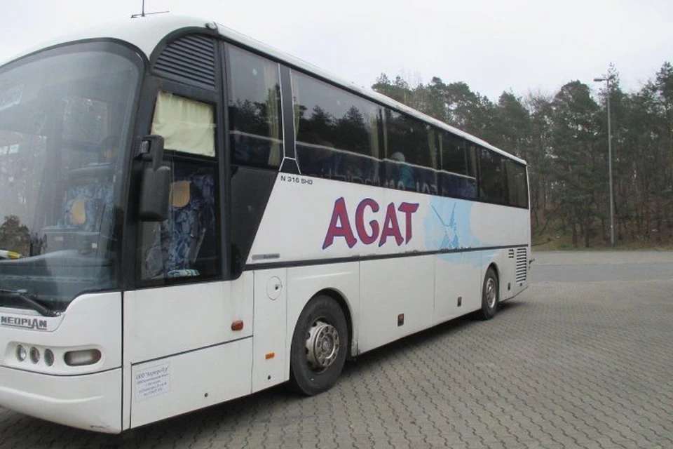 Тот самый калининградский автобус, задержанный в Берлине.