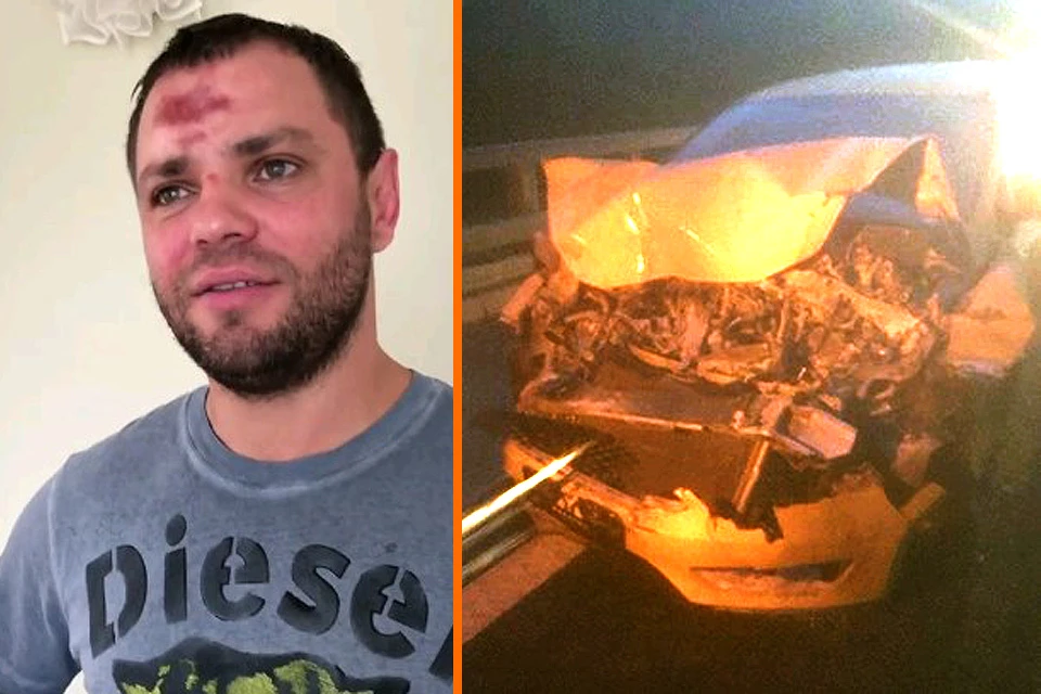 Певец ехал на Яндекс-такси 4 июня в аэропорт «Внуково», но водитель машины не заснул и врезался в грузовик.