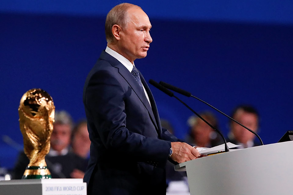 Главная "футбольная" речь Путина будет в четверг в "Лужниках", но в среду он мог уже не скрывать радости от достижения успеха