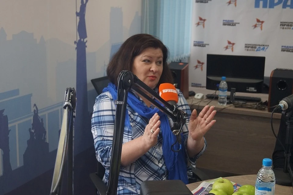 Анжела Кабиева в студии радио «Комсомольская правда» – Приморье».