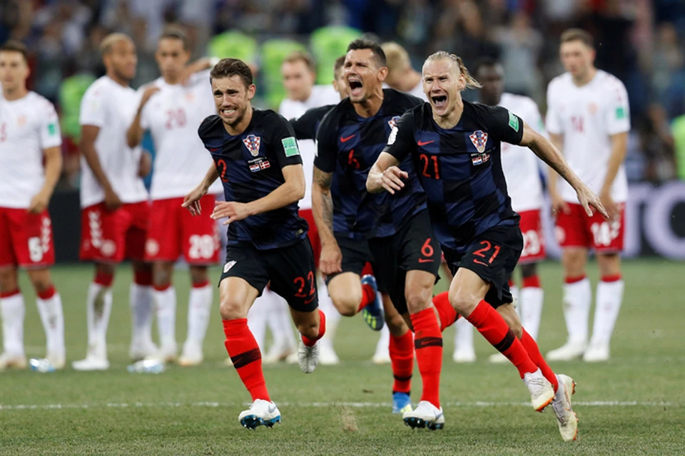 В матче с Данией хорваты победили после серии пенальти