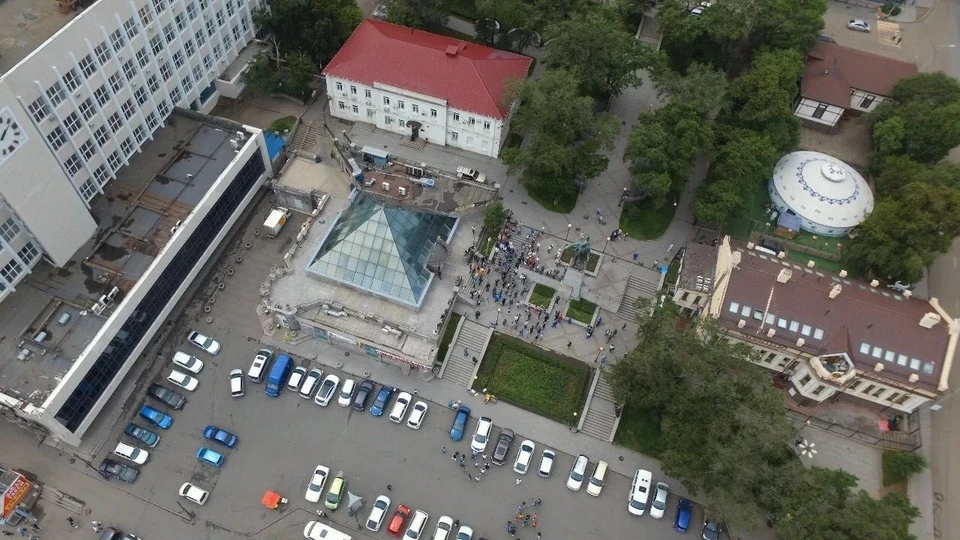 На митинг во Владивостоке пришли не более 50 человек