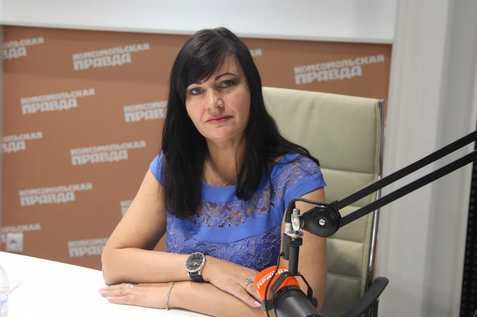 Диана Гончарова в студии радио "КП".