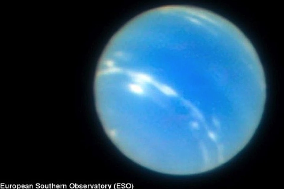 Таким Нептун ныне виден с Земли.