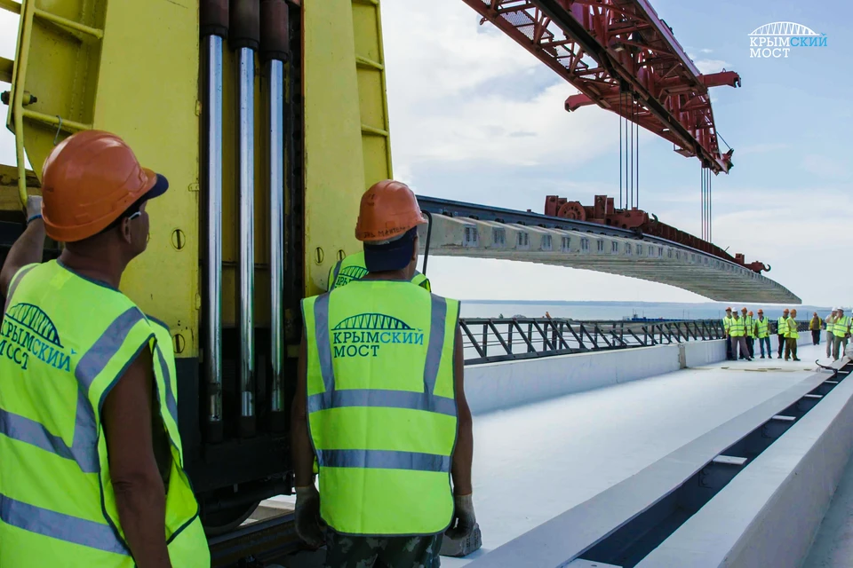 Начался еще один этап строительства Крымского моста