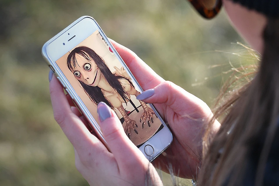 В качестве аватарки люди, завлекающие пользователей в Momo, используют жуткий снимок - фото скульптуры, созданной компанией Link Factory.
