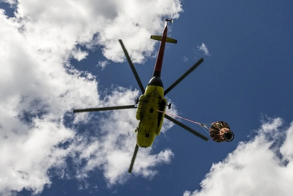 Вертолет МИ-8 с грузом компании ЮТэйр. Фото: с официального сайта компании