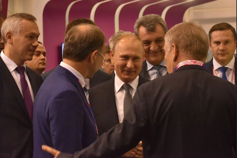 Владимир Путин побывал в Новосибирске. Фото: Правительство Новосибирской области.