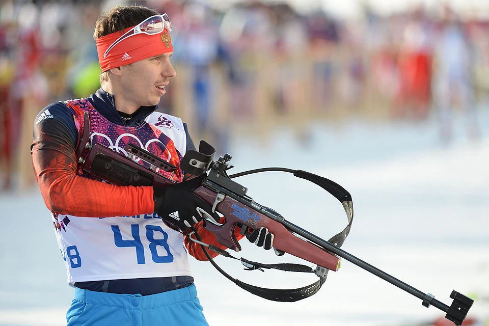 Евгений Устюгов на трассе олимпийского Сочи, 2014 год.
