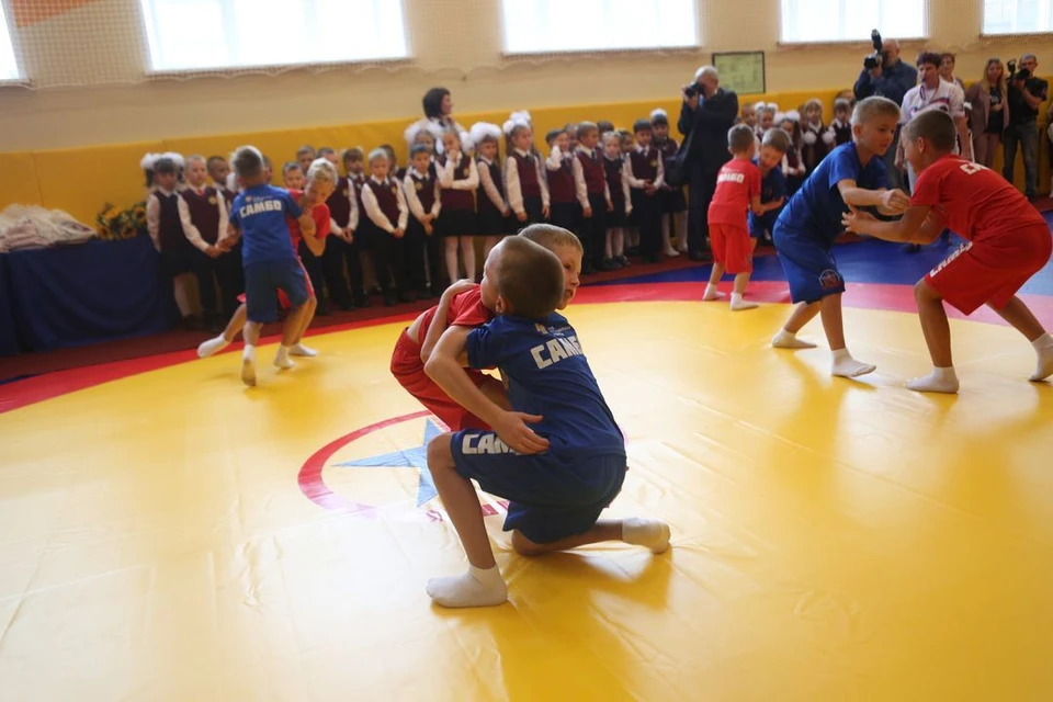 В школе № 214 ребятишки смогут заниматься самбо. Фото: Мэрия Новосибирска