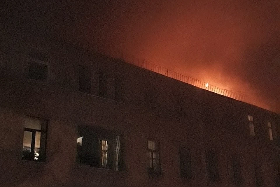 Пожар в центре Петербурга Фото: ДТП и ЧП Санкт-Петербурга