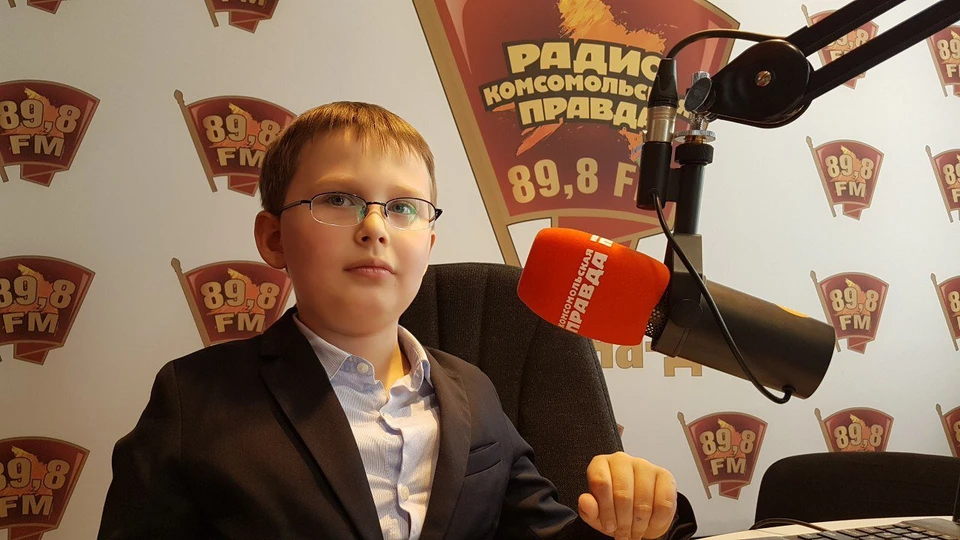 Михаил Попов в студии радио "КП".