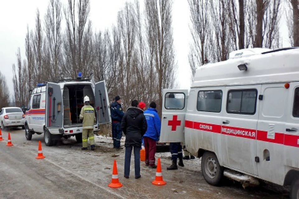 На место пришествия сразу выехали спасатели и врачи "скорой". Фото: пресс-служба МЧС РК