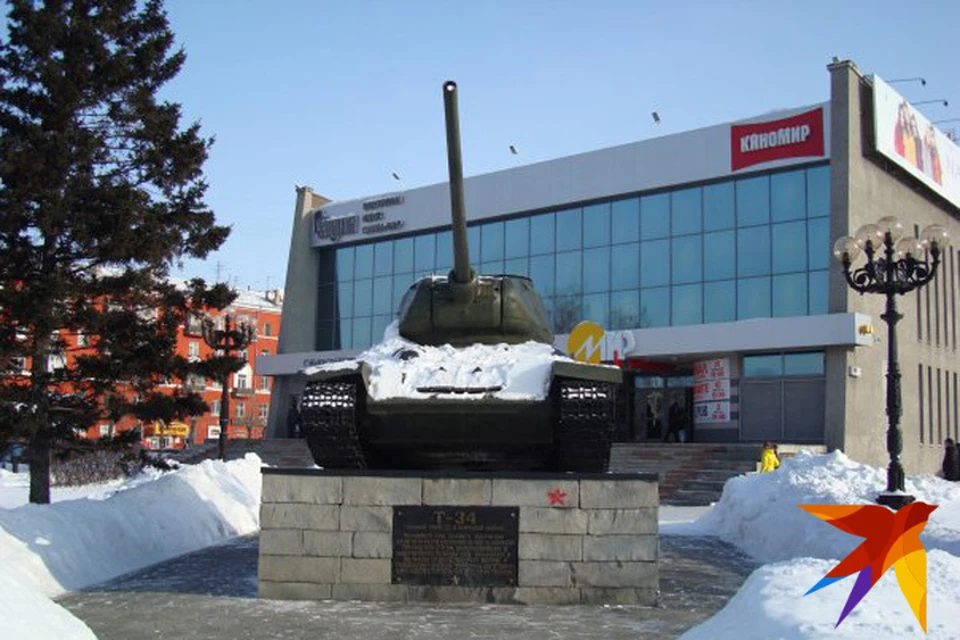 Танк Т-34 в Барнауле