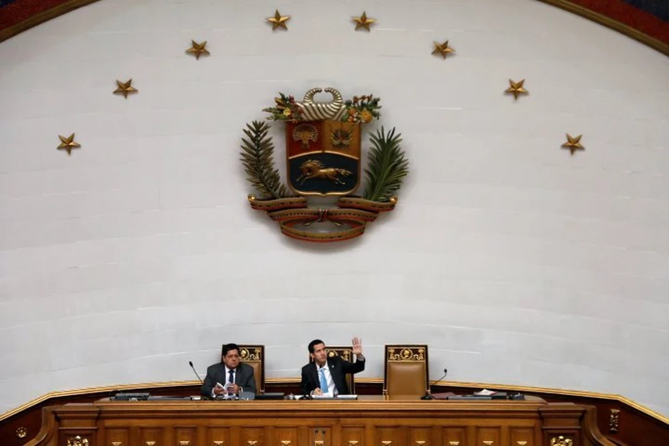 Председатель Национальной ассамблеи Венесуэлы Хуан Гуайдо