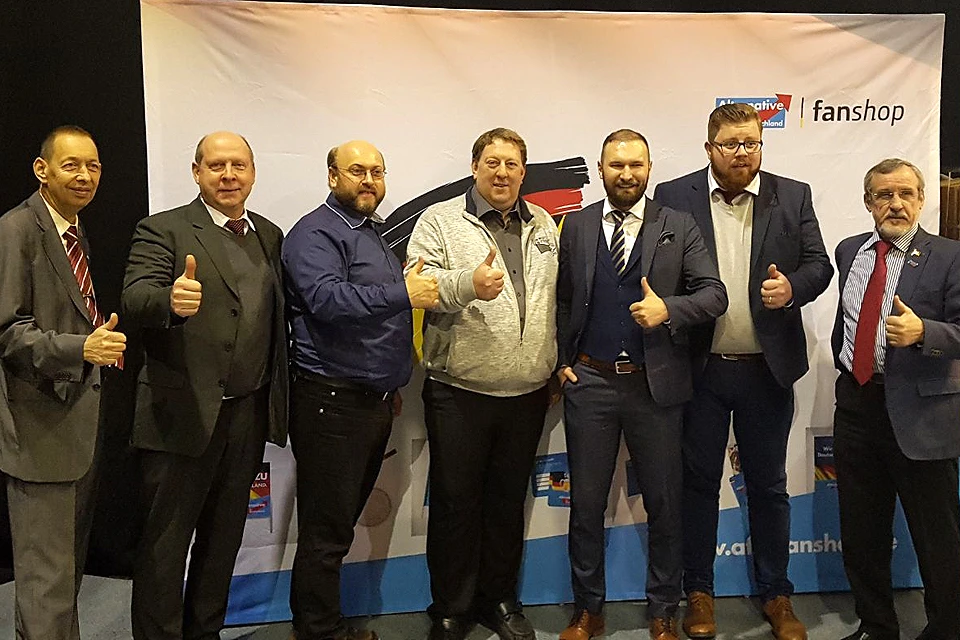 Члены партии АдГ на съезде в Саксонии. Фото предоставлено пресс-службой