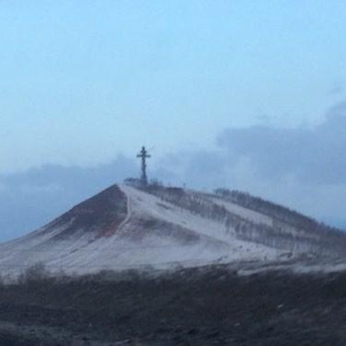 Поклонный крест на Дрокинской горе в Красноярске