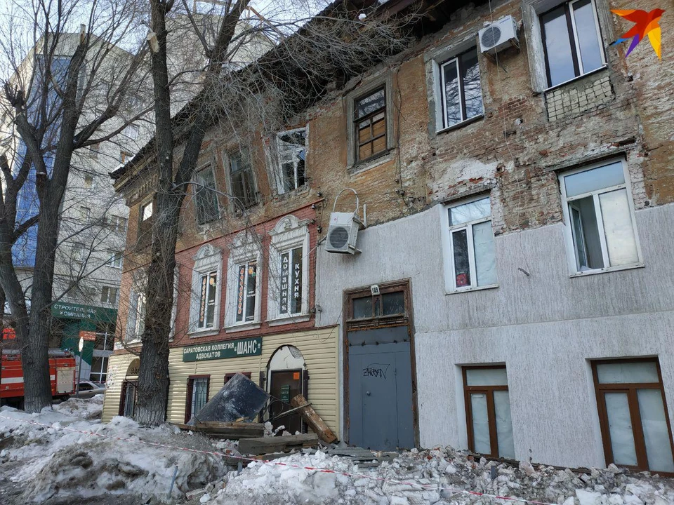 В Саратове рухнула стена памятника архитектуры