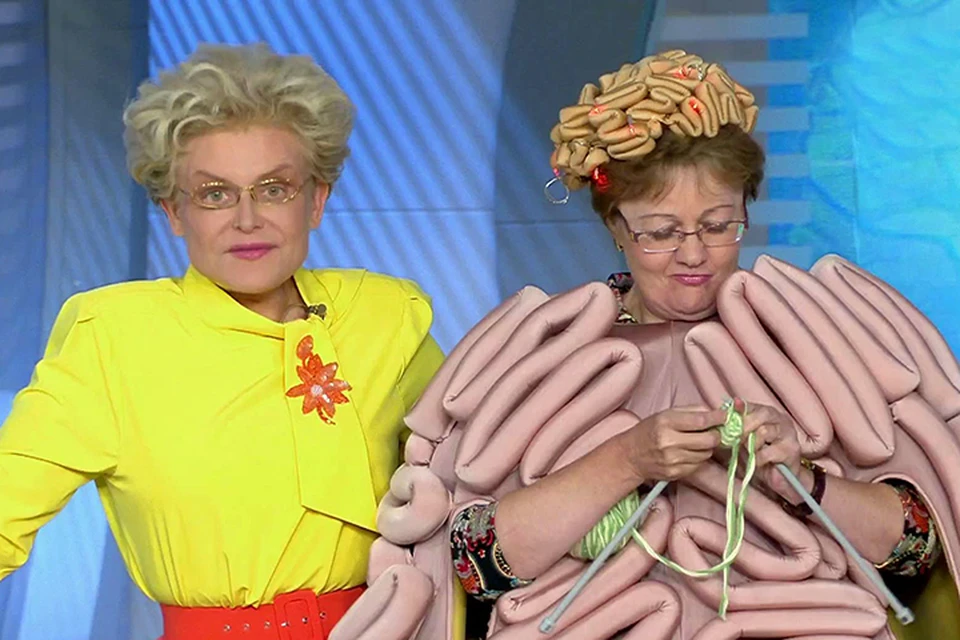 Елена Малышева с героиней "Жить здорово!"
