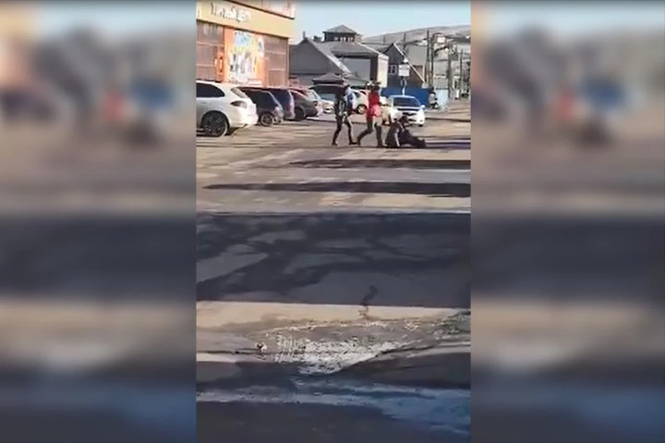Отлупили в стиле Макгрегора: две девушки из Бурятии избили парня на парковке торгового центра. Фото: группа Crimburyatia.ru