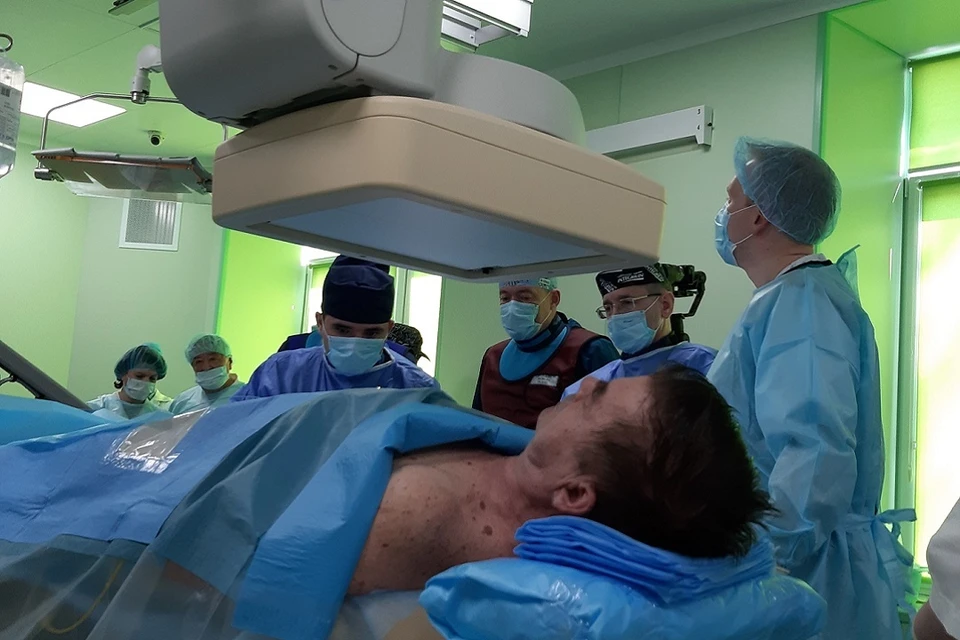 Российские врачи успешно прооперировали пациента с раком печени 3 стадии с помощью уникального метода. Фото предоставлено пресс-службой НИМИЦ радиологии