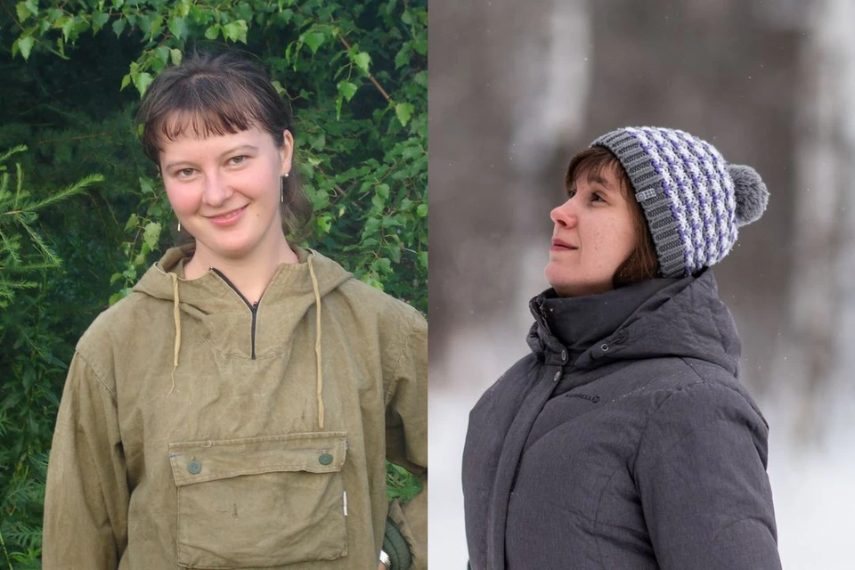 Екатерина (на фото слева) и Наталья успели пройти путь до схода лавины. Фото: соцсети.