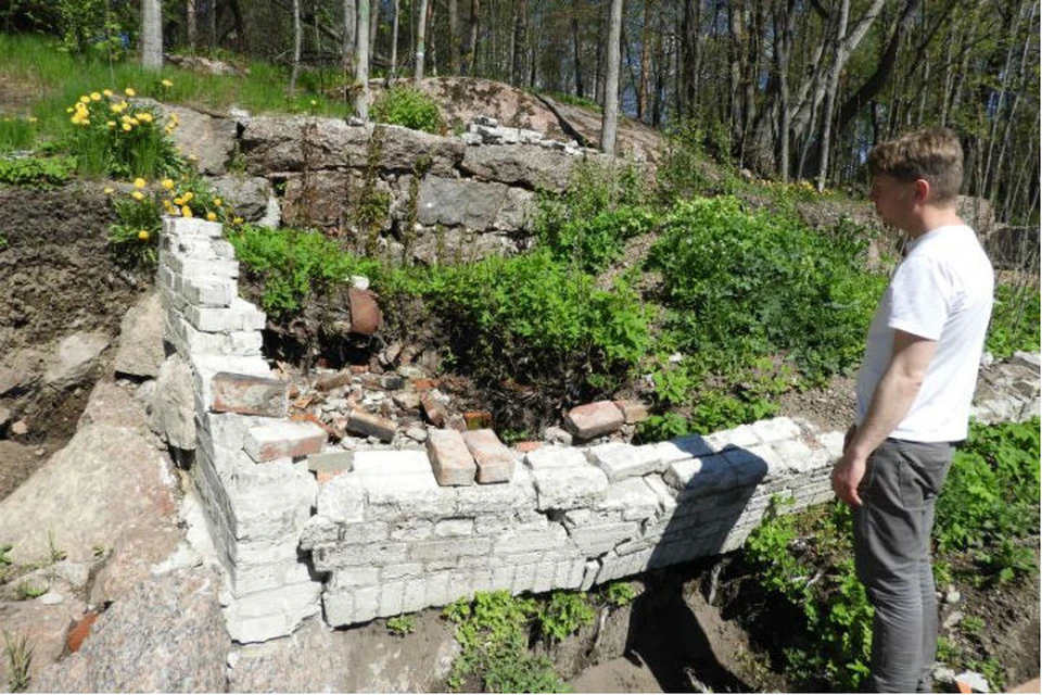 Археологи выяснили конструкцию оранжереи. Фото: пресс-служба музея-заповедника "Парк Монрепо".
