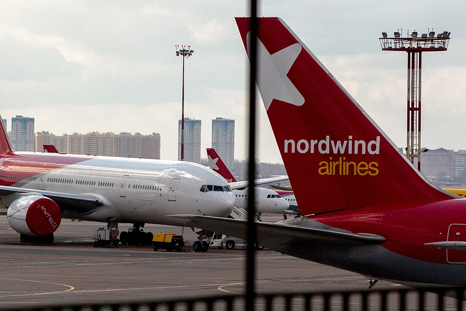 Самолет авиакомпании Nordwind.