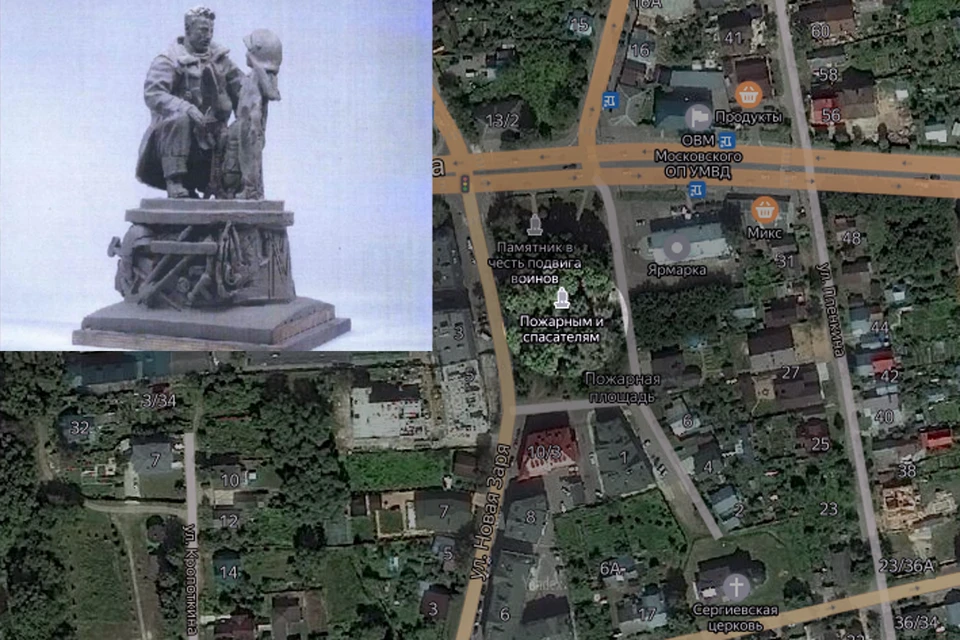 На "Яндекс.карте" памятник уже появился.