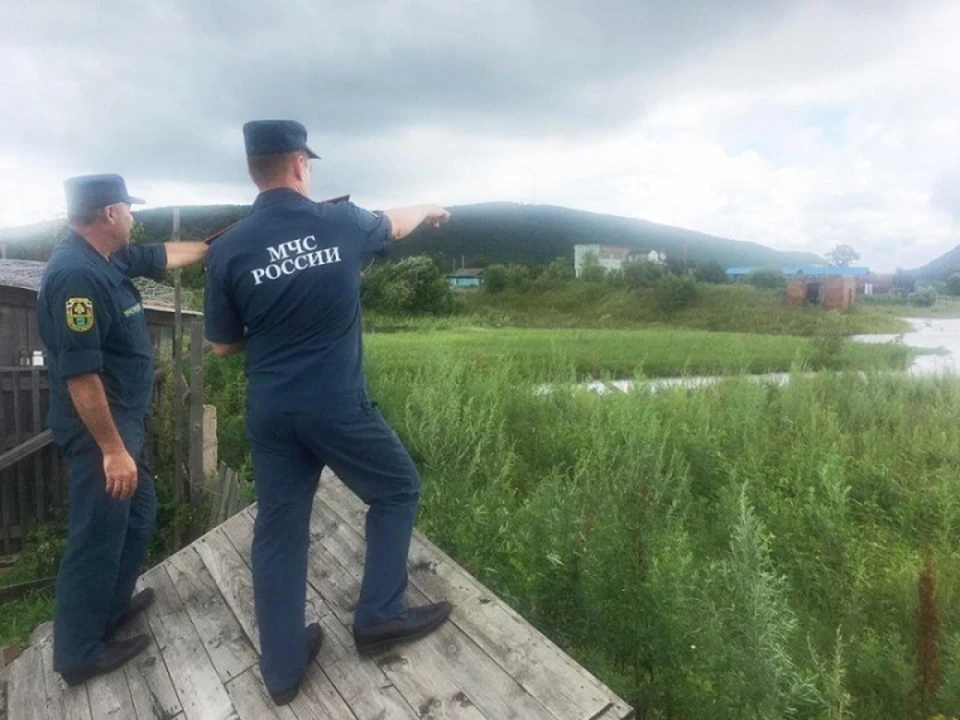 В Еврейской автономии из-за наводнения введен режим чрезвычайной ситуации Фото: ГУ МЧС по Еврейской автономной области
