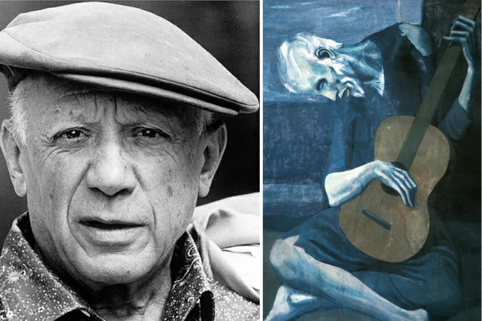 Картина «Старый гитарист» - самое популярное произведение Пикассо так называемого «голубого» периода. Фото: commons.wikimedia.org