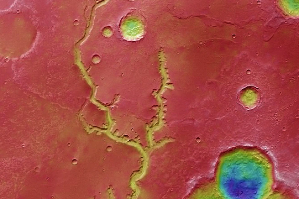 У марсианских рек было много притоков и рукавов.