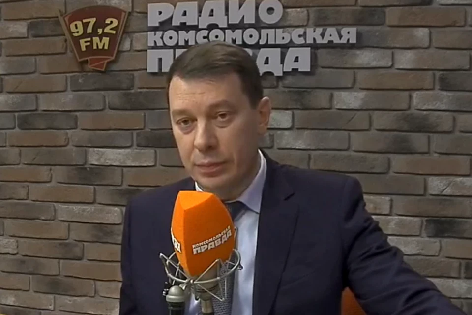 Алексей Холопов в студии Радио "Комсомольская правда"