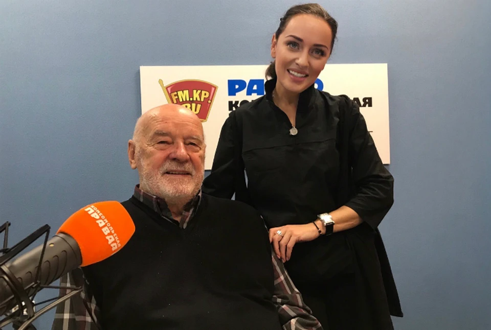 Владимир Губарев и Ольга Маркина в студии радио «Комсомольская Правда в Петербурге» 92,0 FM
